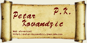 Petar Kovandžić vizit kartica